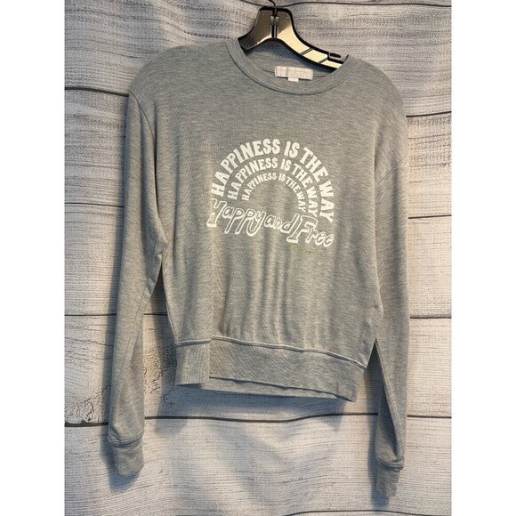 Spiritual Gangster Tops - Spiritual Gangster Happiness Is The Way Sweatshirt Size S